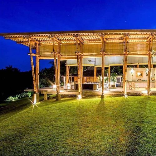 Living Pavilion at night